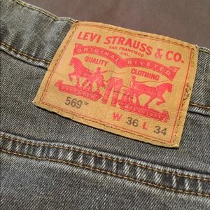 Men’s Levi’s 569 Loose Straight Fit Jeans